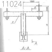 Траверса нижняя подвесная 100 мм 0312.50.00.000-11 СБ