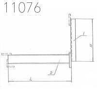 Траверса-балка металлическая подвесная 90 мм 0312.52.00.000-01 СБ