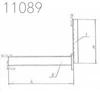 Траверса-балка металлическая подвесная 90 мм 0312.52.00.000-14 СБ