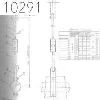 Крепление одной трубы на подвеске DN 219 Pmax 1100 100°C 0312.18.00.000-07 СБ