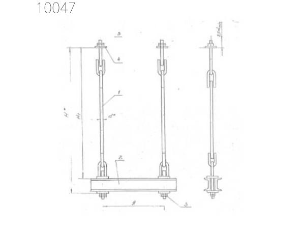 Подвеска с двумя тягами 133 мм 0312.03.00.000-01 СБ