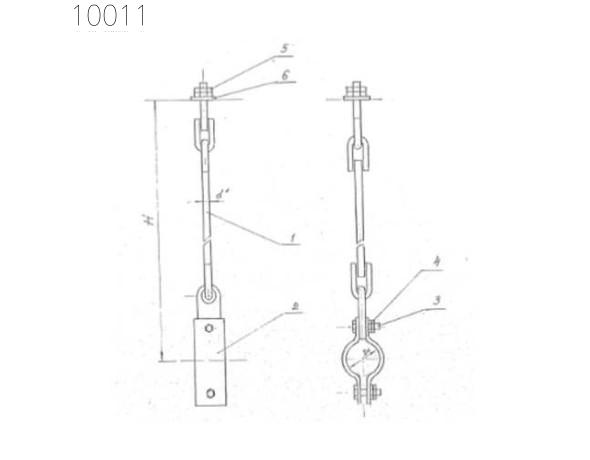 Подвеска с одной тягой 273 мм 0312.01.00.000-11 СБ