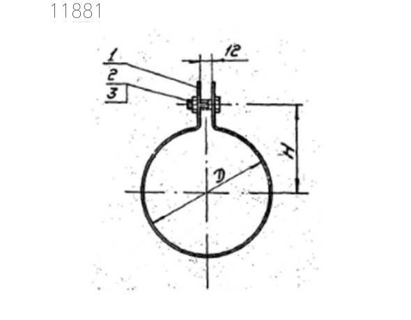 Хомут 1Х-68 710 мм