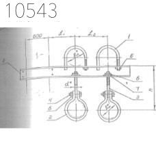 Крепление четырех трубопроводов к ж/б колонне 108 мм 0312.34.00.000-08 СБ