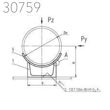 Приварные неподвижные опоры 89 мм СТО 79814898 129-2009