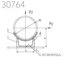 Приварные неподвижные опоры 273 мм СТО 79814898 129-2009