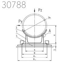 Приварные скользящие-направляющие опоры 108 мм СТО 79814898 129-2009