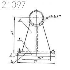 Опора скользящая направляющая Л8-517.000-16 57 мм