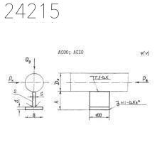 Опора тавровая хомутовая тип 32-ТХ-АС00 ОСТ 36-146-88