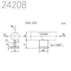 Опора тавровая хомутовая тип 38-ТХ-АС10 ОСТ 36-146-88