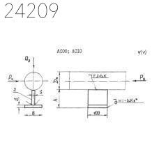 Опора тавровая хомутовая тип 45-ТХ-АС00 ОСТ 36-146-88