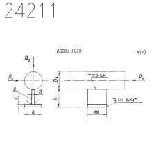 Опора тавровая хомутовая тип 18-ТХ-АС00 ОСТ 36-146-88
