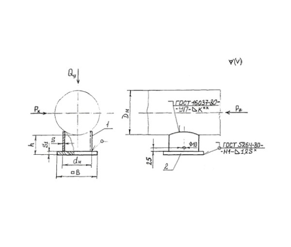 Стальные опоры в технологических трубопроводов 57мм в Новосибирске