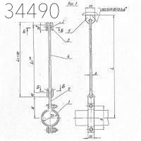 Подвеска жесткая горизонтальных трубопроводов 25х1940 мм ТС-676.00.000-04