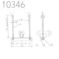 Подвеска одной трубы с изоляцией 45 мм 0312.20.00.000-15 СБ