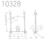 Подвеска одной трубы с изоляцией 133 мм 0312.20.00.000-07 СБ