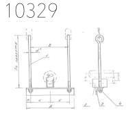 Подвеска одной трубы с изоляцией 89 мм 0312.20.00.000-18 СБ