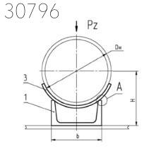 Приварные скользящие опоры 108 мм СТО 79814898 129-2009